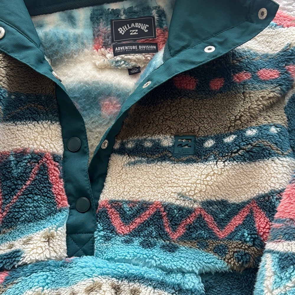 Billabong Patterned Fleece Pullover - image 2